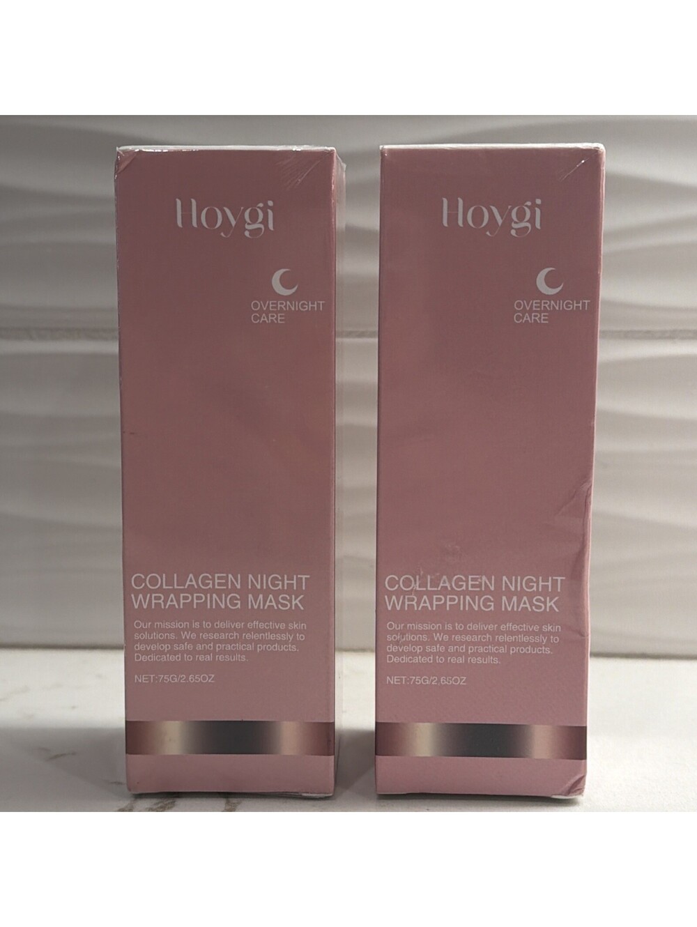Night Care Collagen Night Wrapping Mask W/applicator Brush 75ml - Set Of 2 - NEW